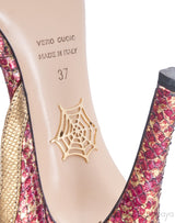 Red Serpent Half d\'Orsay Pump