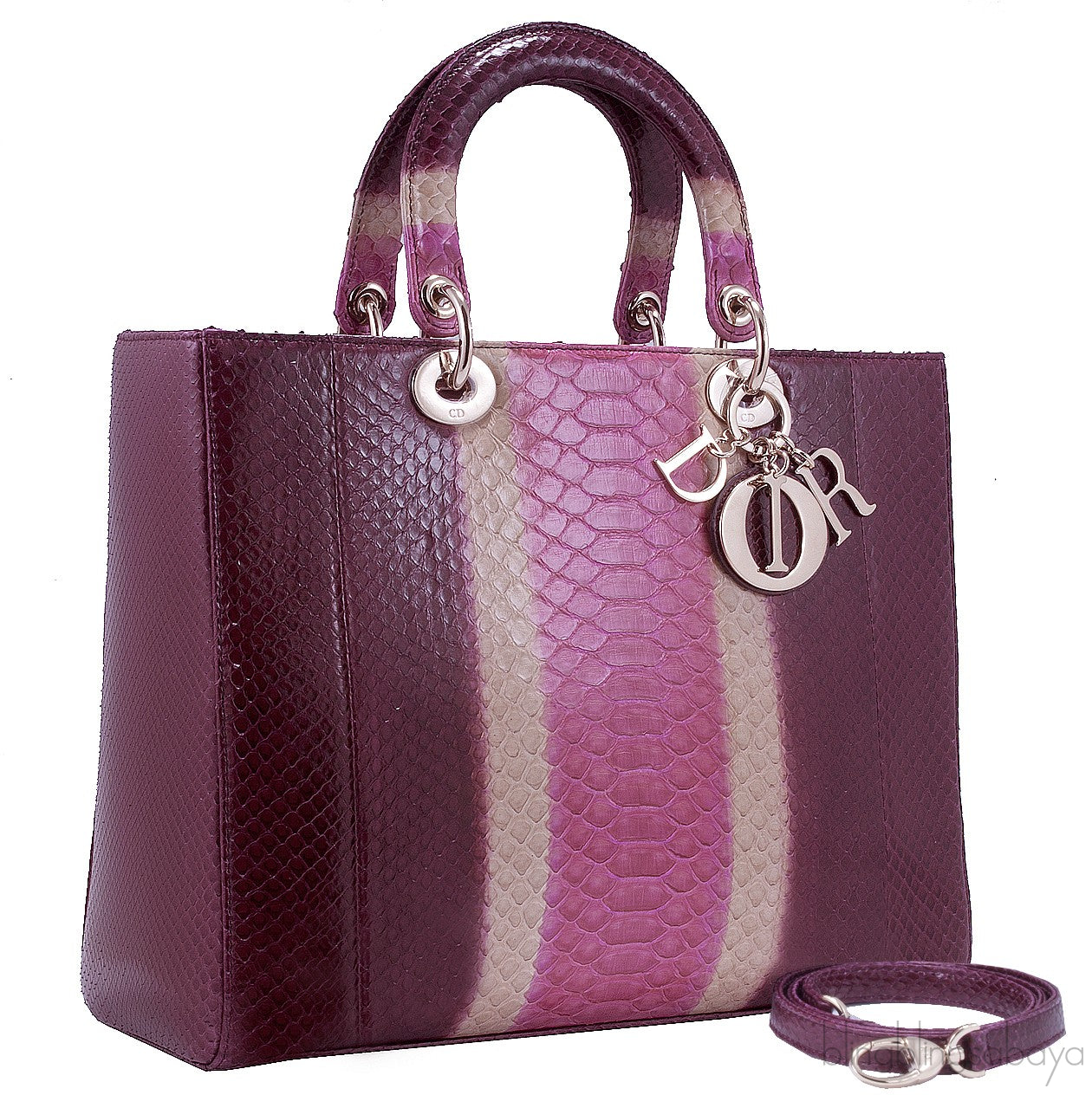 Lady Dior Tricolor Python Ltd. Ed.