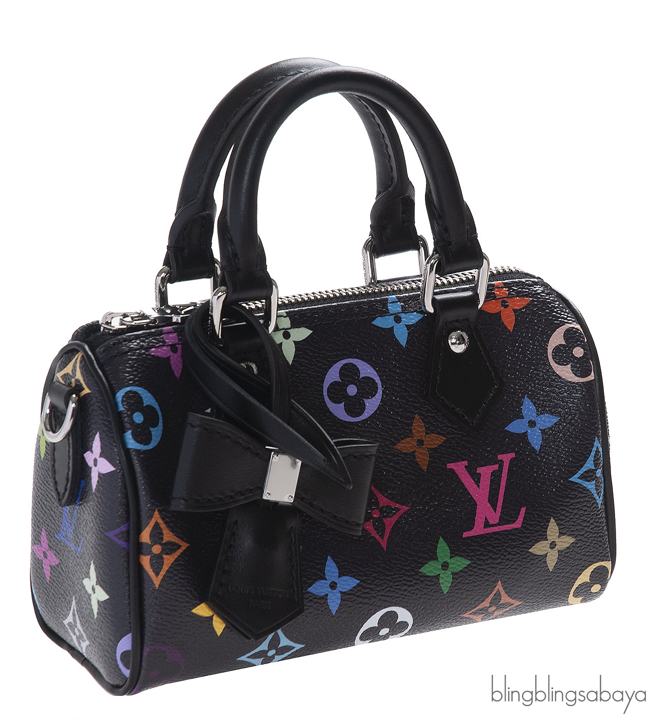 Louis Vuitton LV x TM Nano Monogram Speedy Black