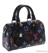 Louis Vuitton LV x TM Nano Monogram Speedy Black
