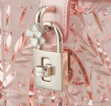 Plexiglass Padlock Top Handle Bag