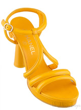 Parthenon Grecian Gladiator Column Heels Yellow