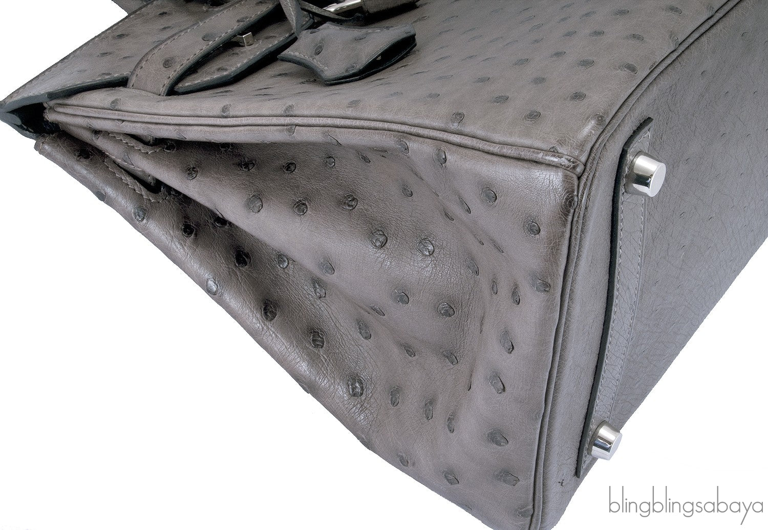 Birkin 30 Grey Mousse Ostrich PHW