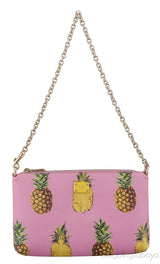 Pink Pineapple Printed Pouch