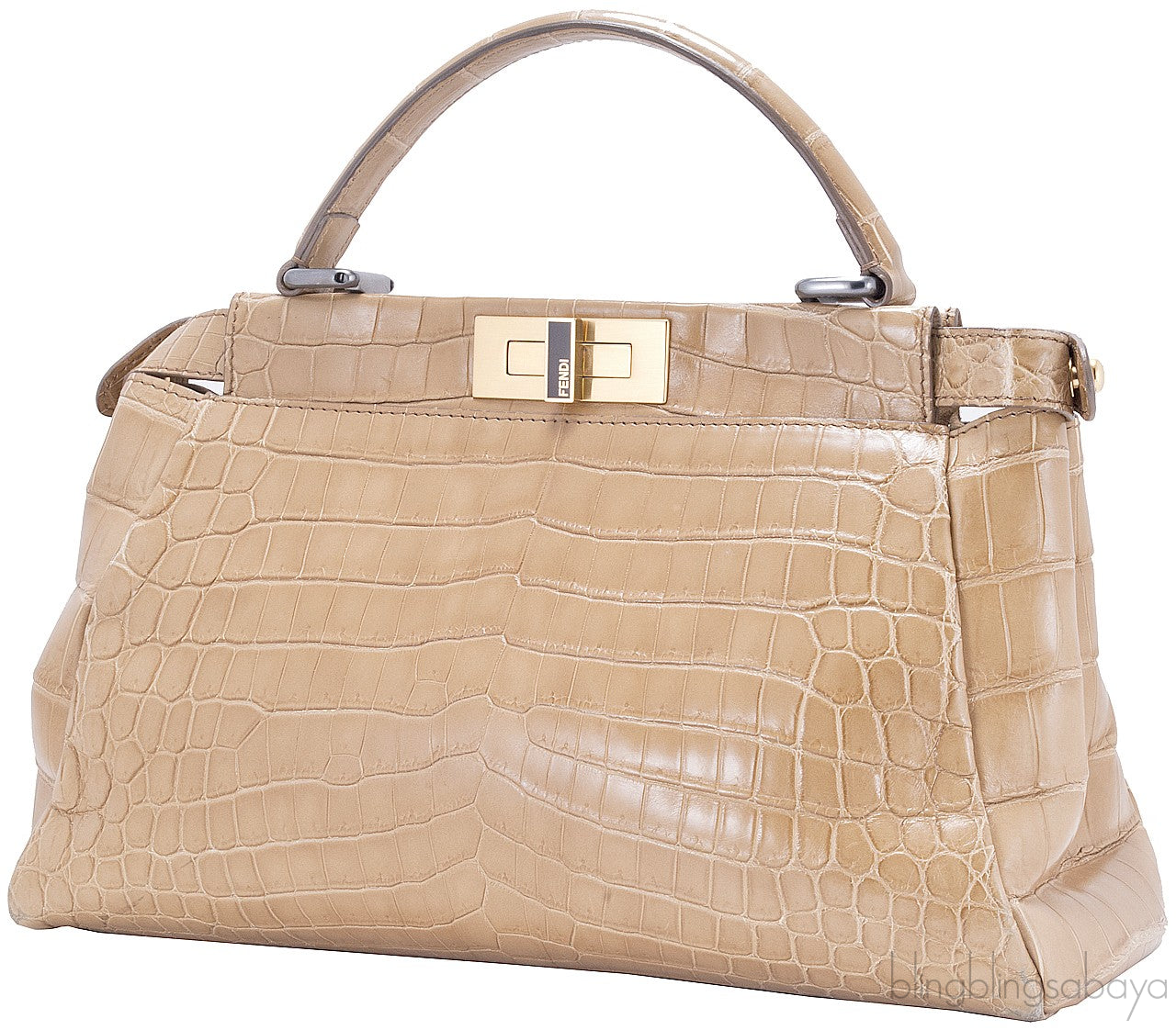 Peek-a-boo Small Crocodile Satchel