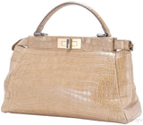 Peek-a-boo Small Crocodile Satchel