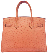 Birkin 30 Orange Ostrich PHW