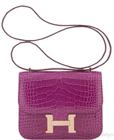 Constance Mini Rose Sheherazade Crocodile
