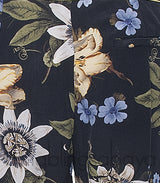 Black Floral Trim Trouser