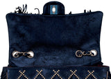 Suede Fringe & Chains Flap Bag