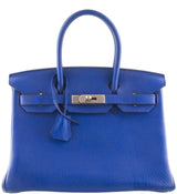 Birkin 30 Blue Electric PHW