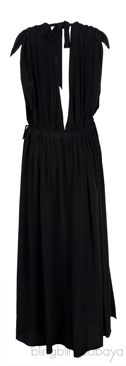 Black Ruched Dress