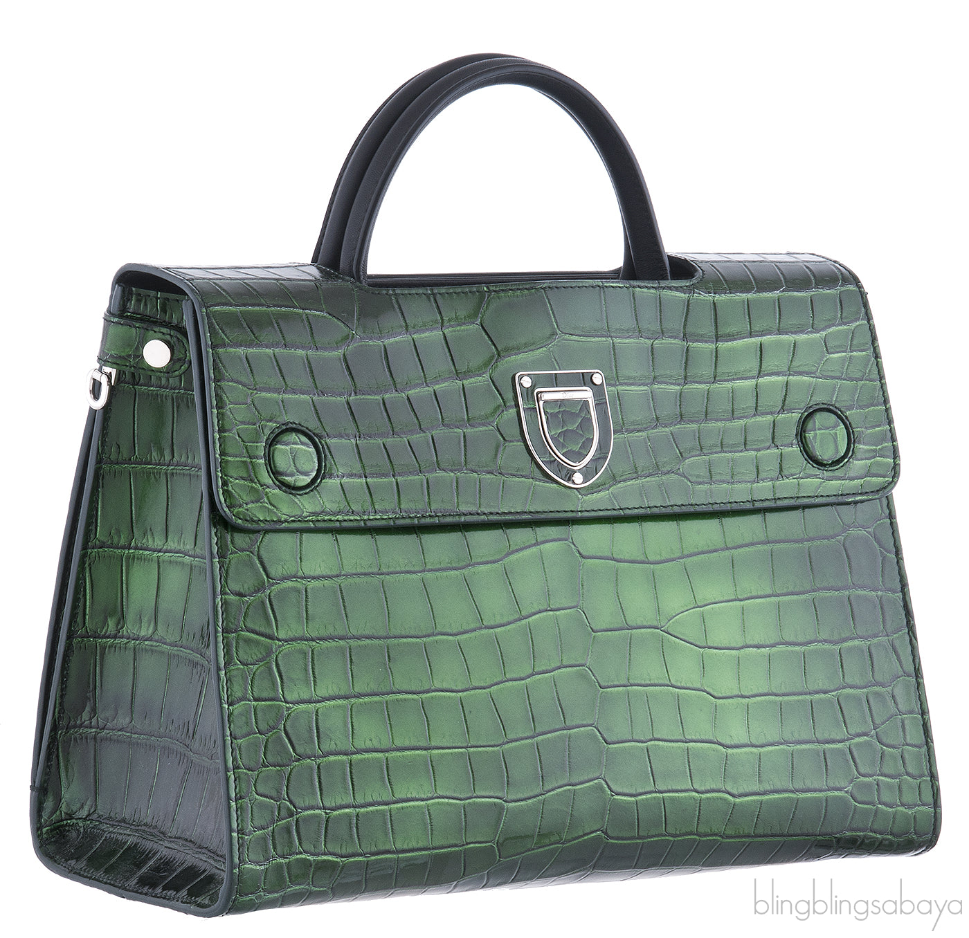 Diorever Bi-Color Crocodile Medium Bag*