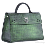 Diorever Bi-Color Crocodile Medium Bag*