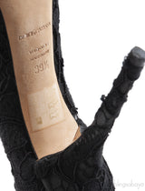 Dolce & Gabbana Black Lace Crystal Bow Heels