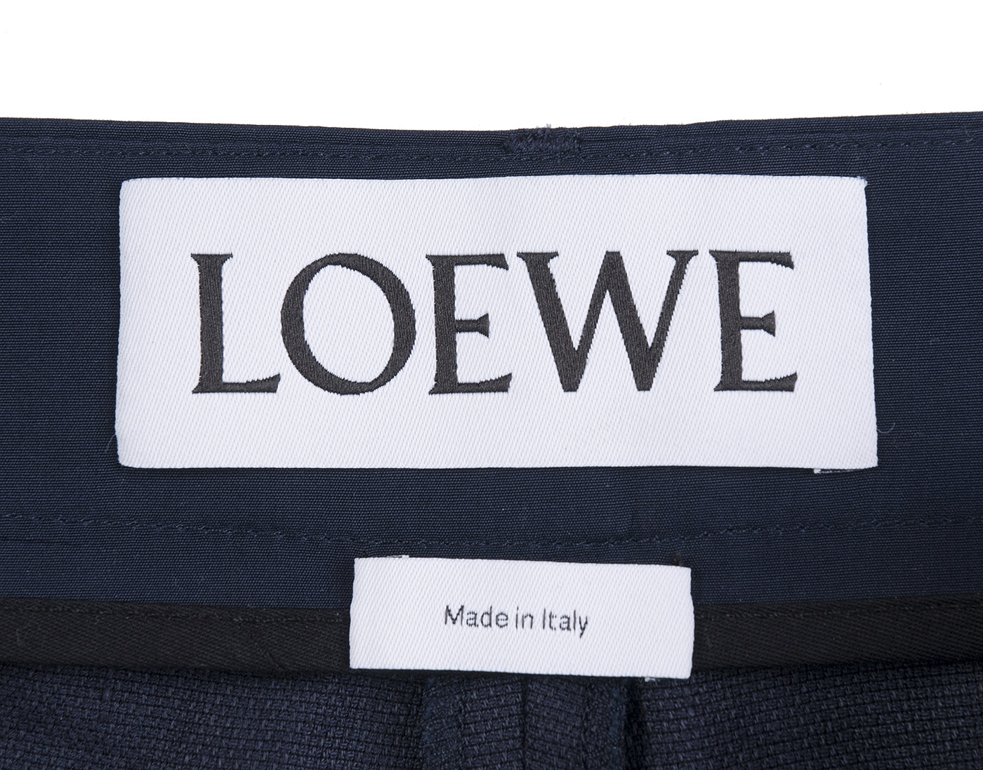 Navy Blue Cropped Trouser