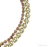 Double Chain CC Bracelet