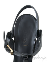 Tribute Black Patent Sandals