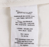 Asymmetric Shoulder Off-white Top