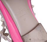 Patent Pink Rockstud Flat Ballerina