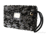 Sequin Black Pochette Rococo