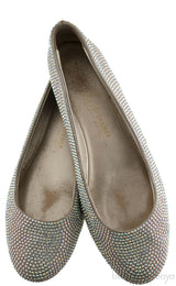 Silver Crystal Ballet Flat