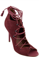 Suede Lace Up Heels