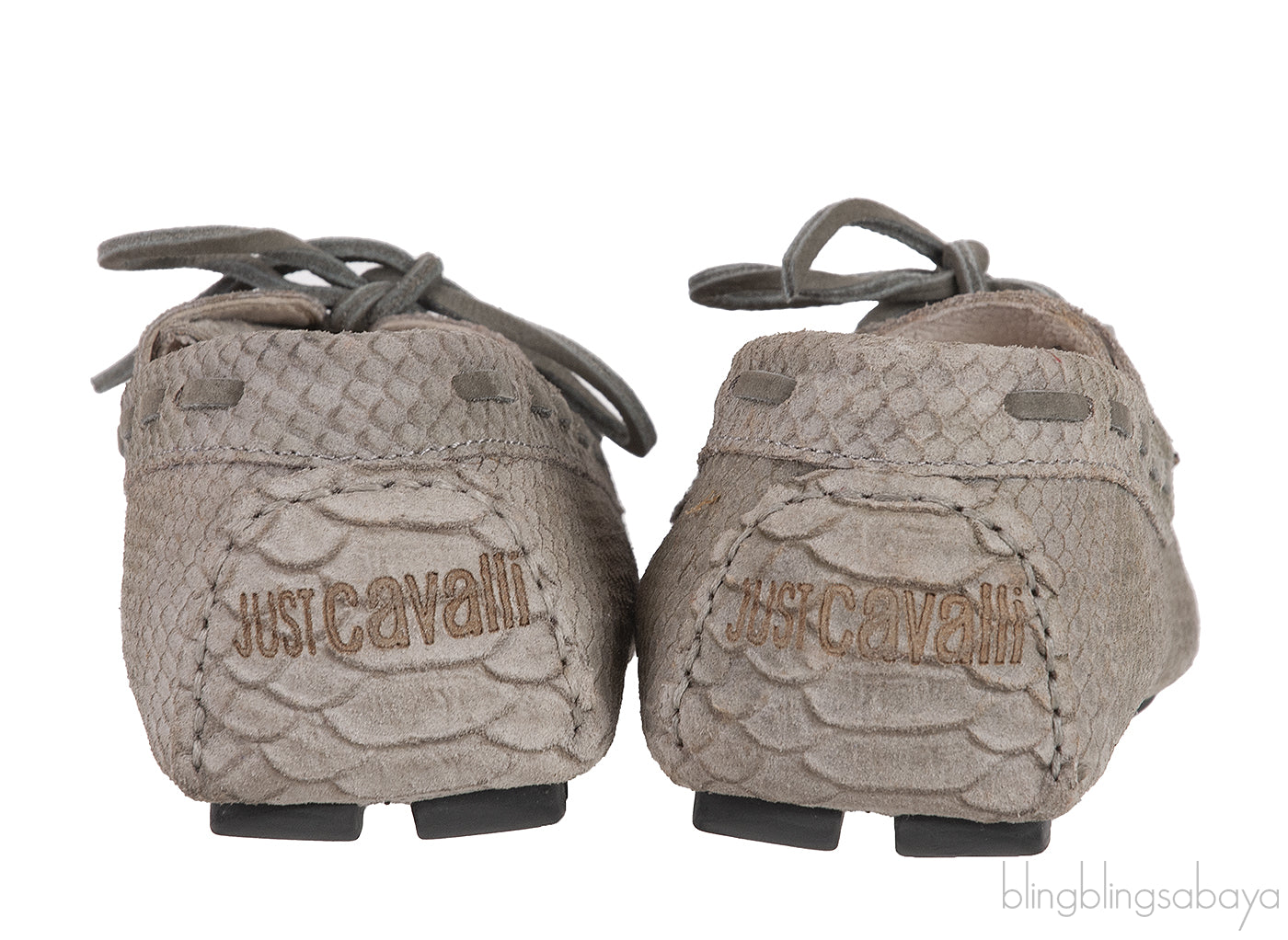 Grey Embossed Python Loafer Mens Shoes