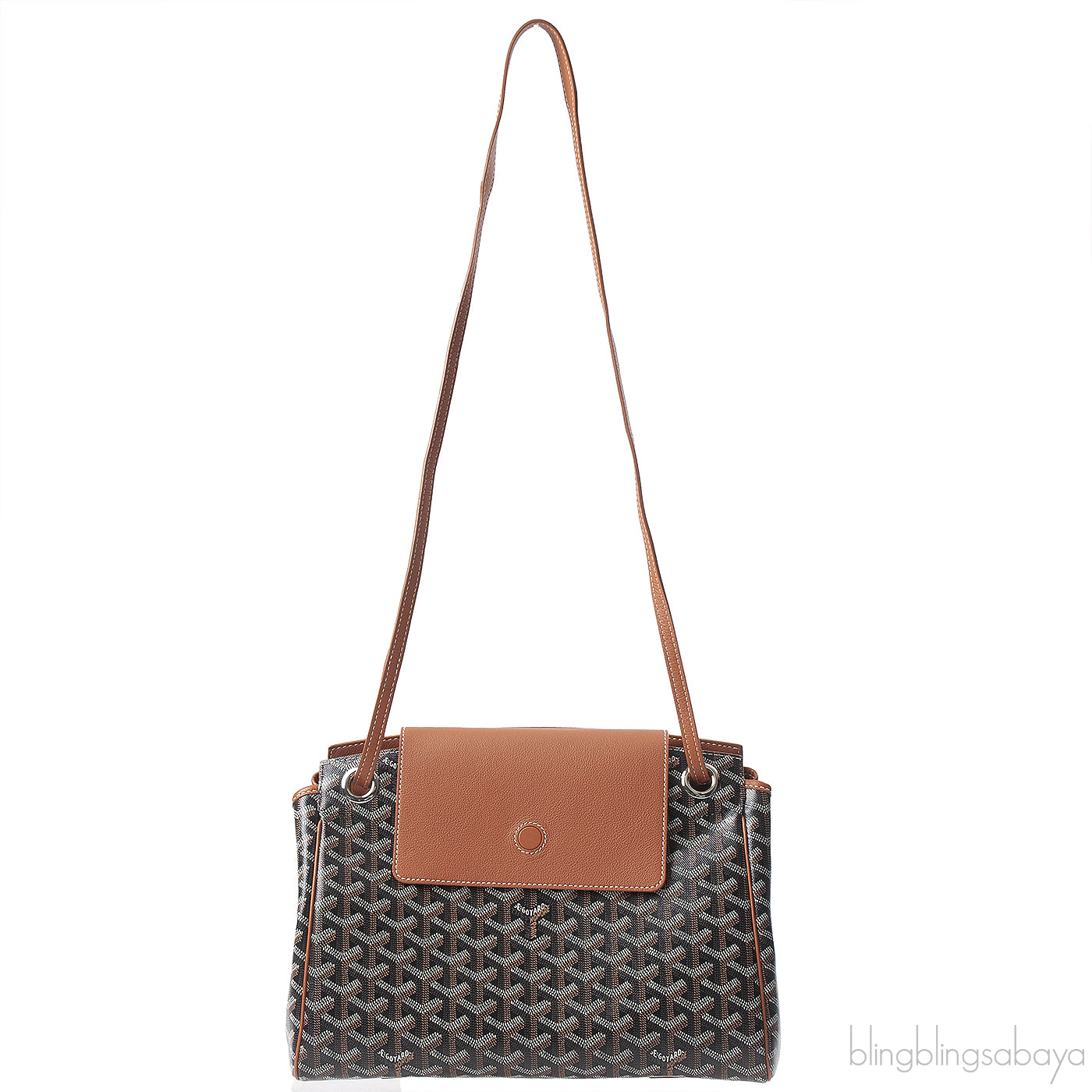 Goyard Black & Tan Routte Suople Bag PM