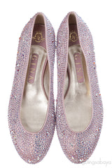 Gina Light Pink Crystal Ballet Shoes