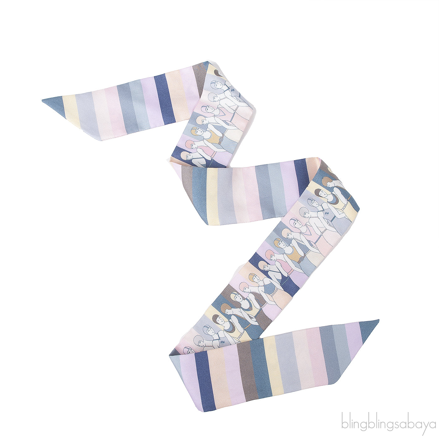 Hermes Les Baigneuses Silk Twilly