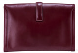 Jige Burgundy Box Clutch