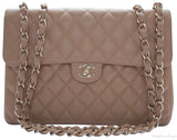 XL Jumbo Tan Caviar Leather