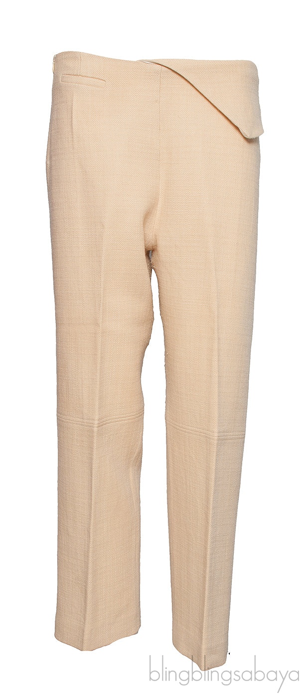 Cropped Wool-Blend Straight-Leg Pants