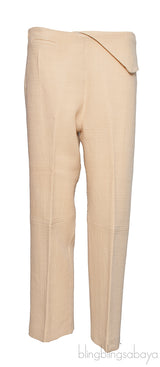 Cropped Wool-Blend Straight-Leg Pants