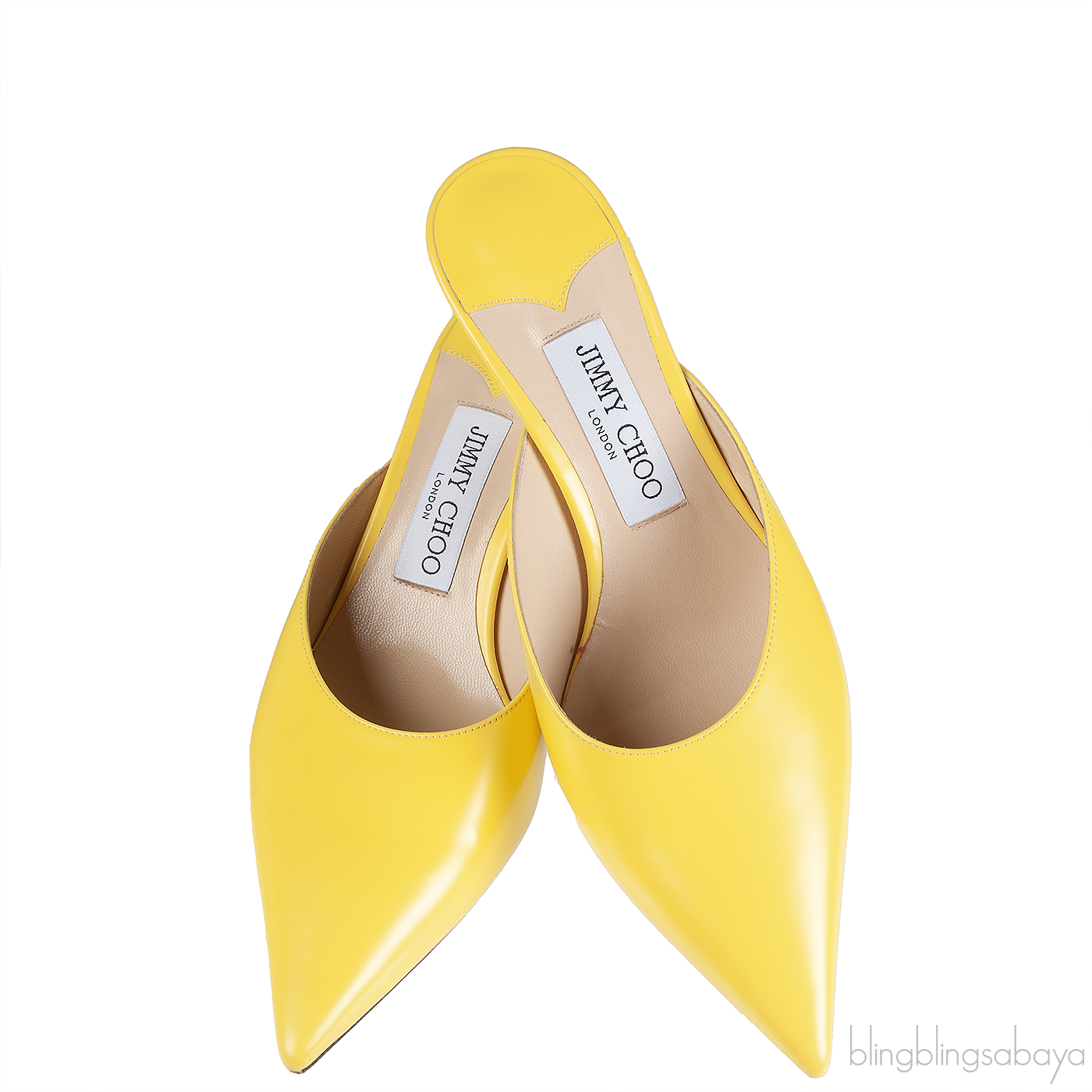 Jimmy Choo Yellow Pointed Toe Mule