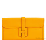 Jige Elan Clutch Epsom Jaune d\'Or