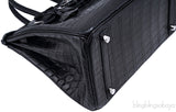 Birkin 30 Black Matte Nilo Croco