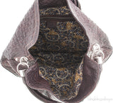 Indy Dark Brown Ostrich Hobo