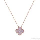 Van Cleef & Arpels Vintage Alhambra Pink Mother of Pearl Rose Gold 2025 Holiday Pendant