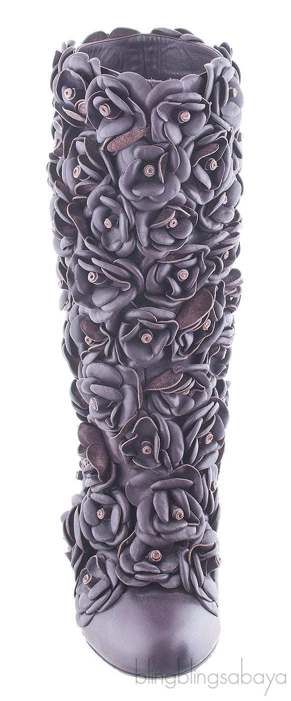 Camellia Leather Boots