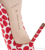 Polka Dot Pointed Toe Heels