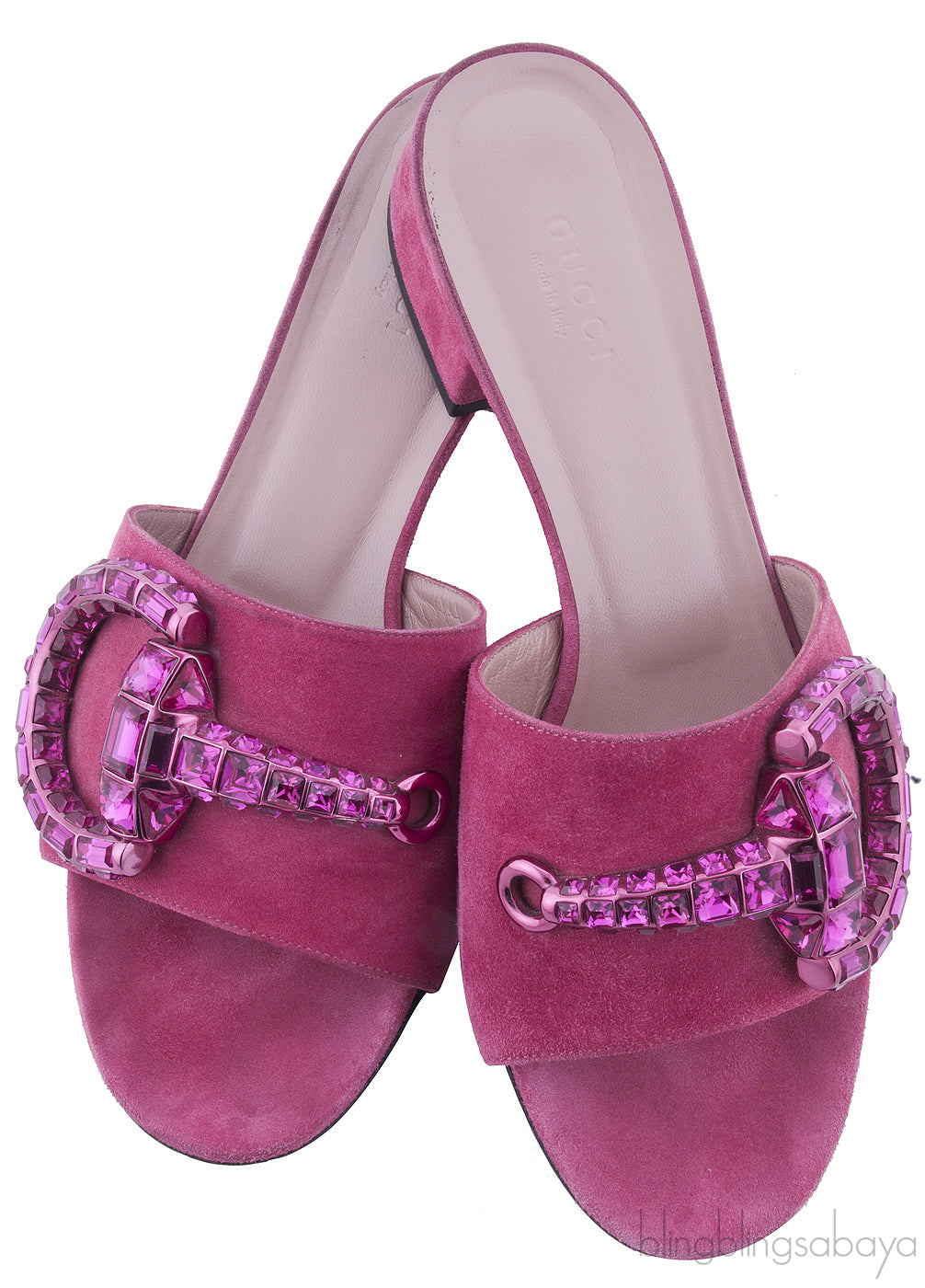 Fuchsia Suede Maxine Sandals