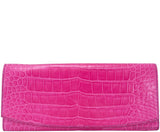 Bi-color Crocodile Leather Clutch*