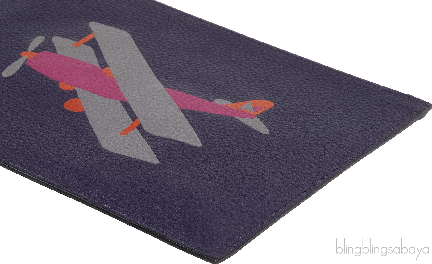 Moynat Leather Zip Pouch