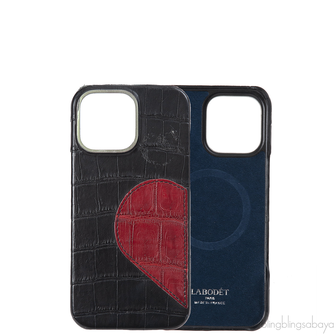 Laboted Iphone 13 Pro Max Classic Case Half Heart Alligator