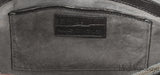 Nancy Gonzalez Grey Fold-Over Crocodile Clutch