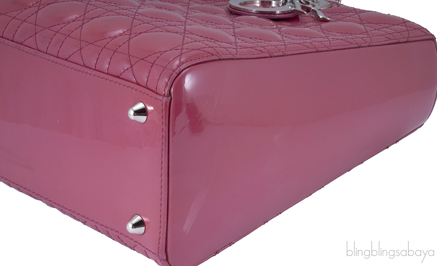 Patent Pinkish Red Lady Dior