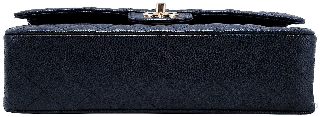 Classic CC Black Quilted Medium Flap
