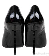 Opyum Black Patent Logo Pump